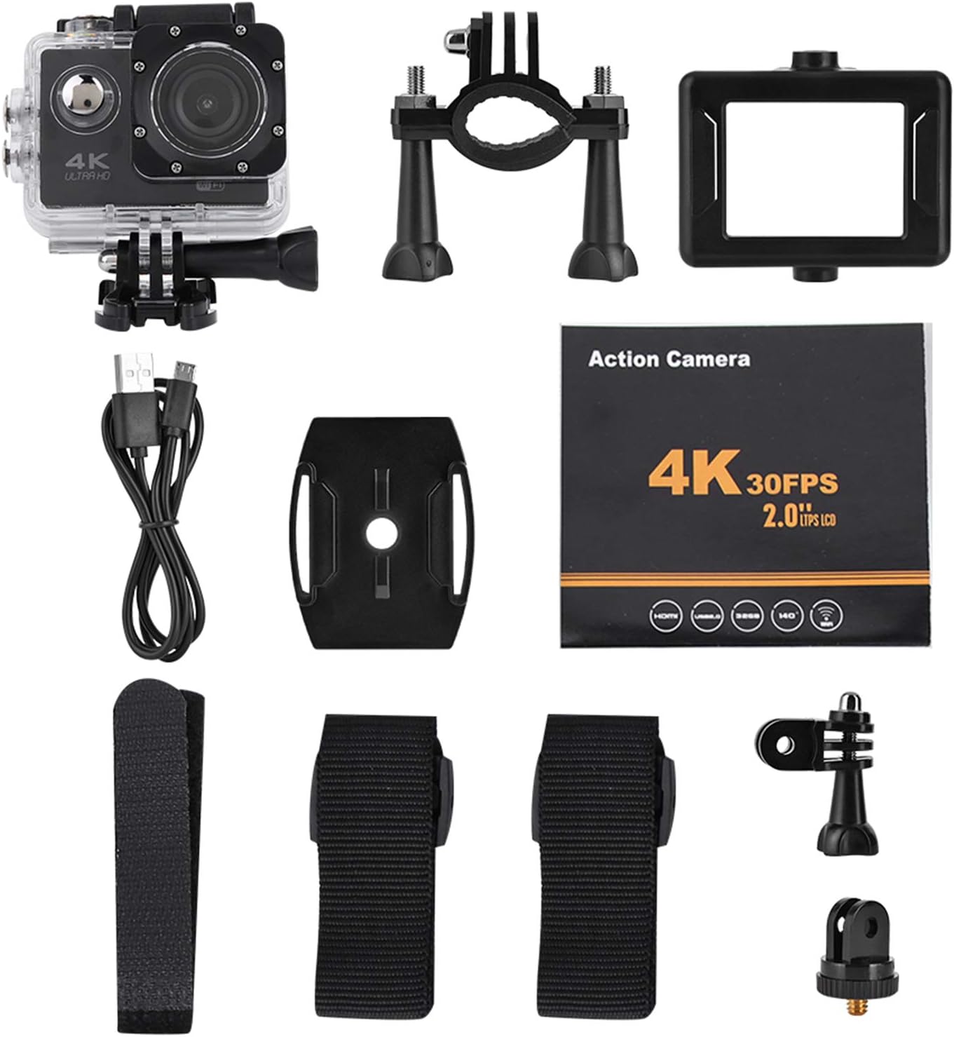 Cámara De Acción Deportiva Wifi Full 4k