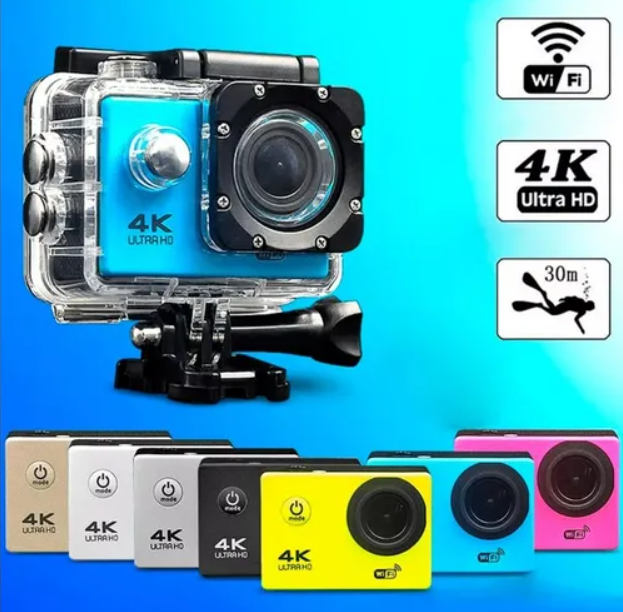 Cámara De Acción Deportiva Wifi Full 4k