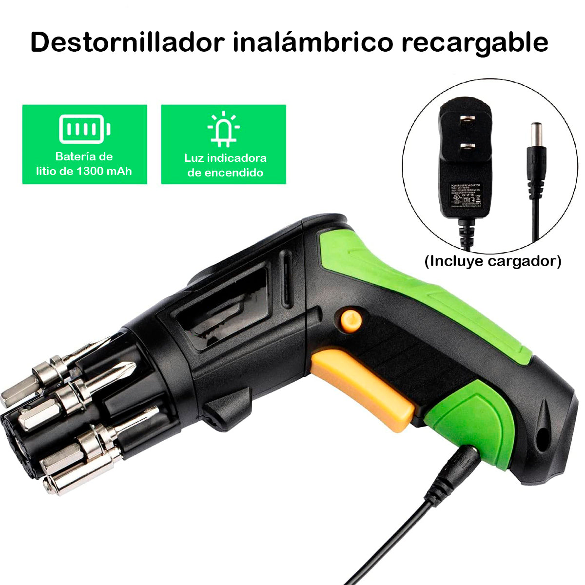 Destornillador Inalámbrico Juego 52pcs Eléctrico F14261-17